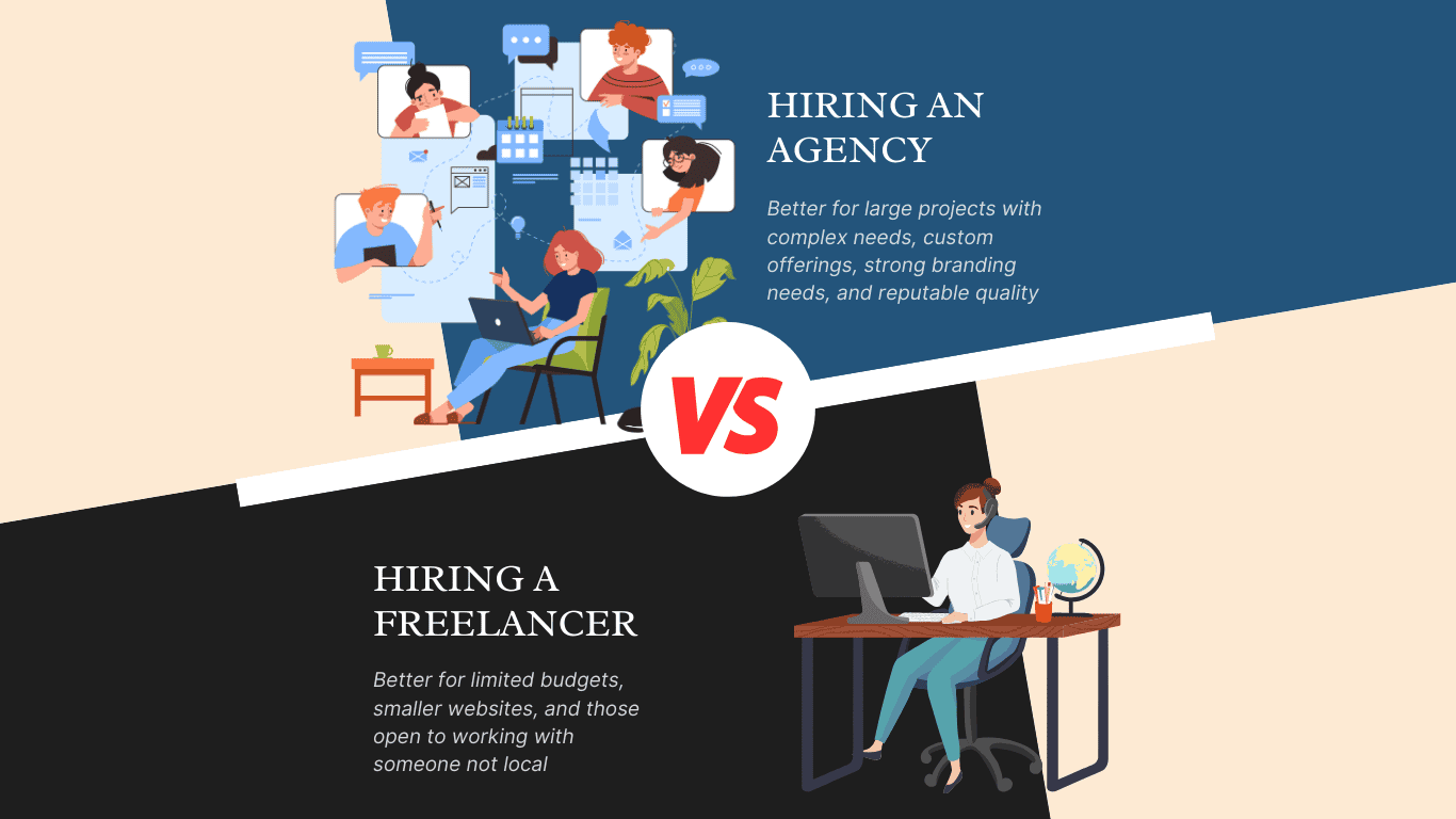 Freelancer or web design agency